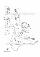 GUIDON ET CABLES pour Yamaha KODIAK 450 de 2023