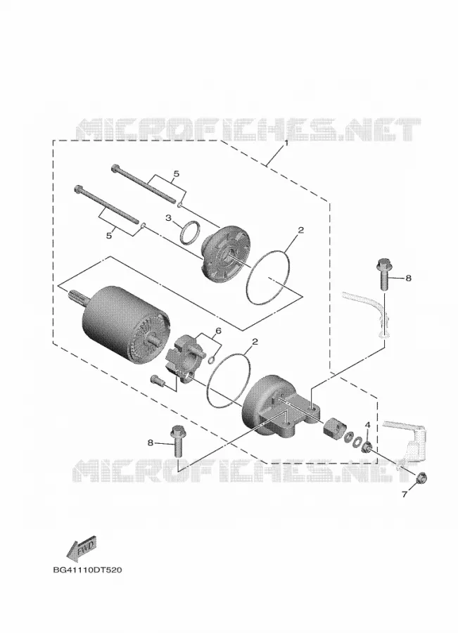 DEMARREUR Yamaha SIDE BY SIDE 850 2022 WOLVERINE  YX85FPSN / YXF850ES