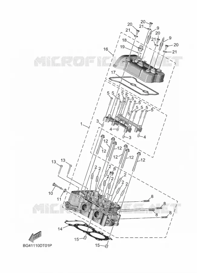 CYLINDRE Yamaha SIDE BY SIDE 850 2021 WOLVERINE  YX85EPAM / YXE850EN