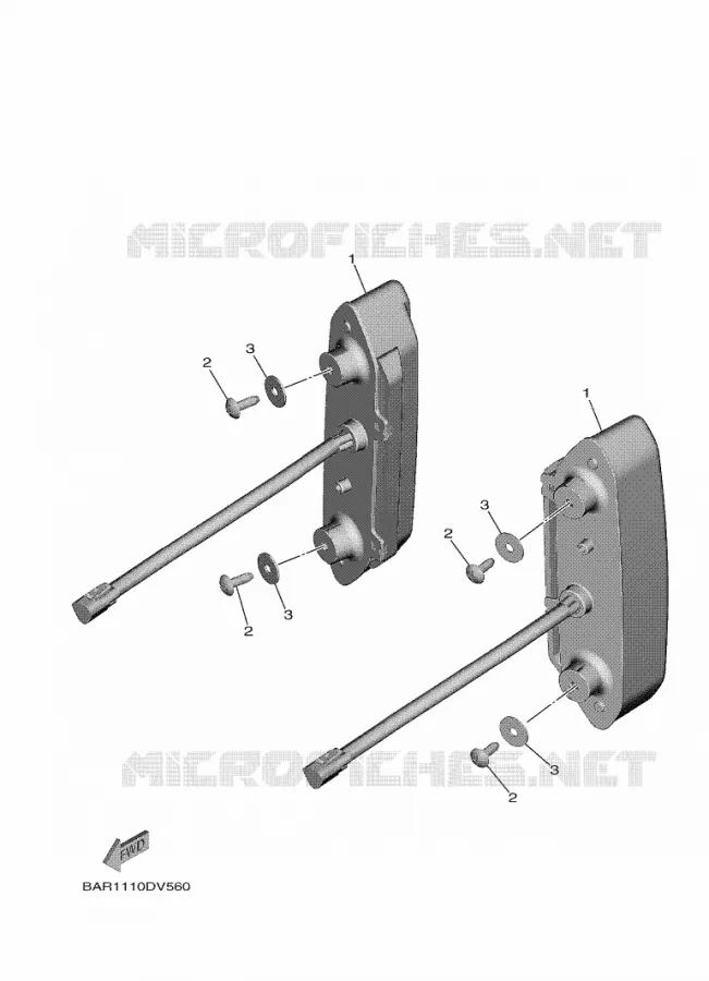 FEU ARRIERE Yamaha SIDE BY SIDE 850 2021 WOLVERINE  YX85FPAM / YXF850E