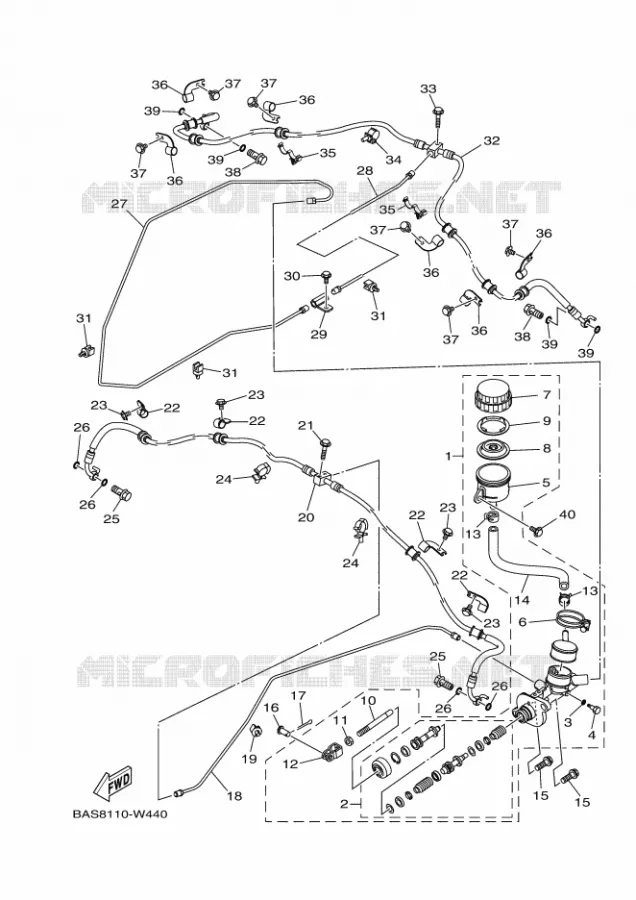 MAITRE CYLINDRE Yamaha SIDE BY SIDE 1000 2021 YXZ  YX10ZXPSM / YXZ1000ETS
