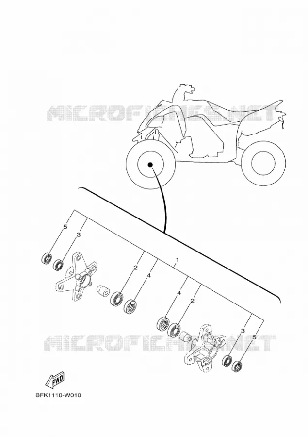 KIT PIECES D'ENTRETIEN Yamaha QUAD 700 2021 RAPTOR  YF70RSM / YFM700R