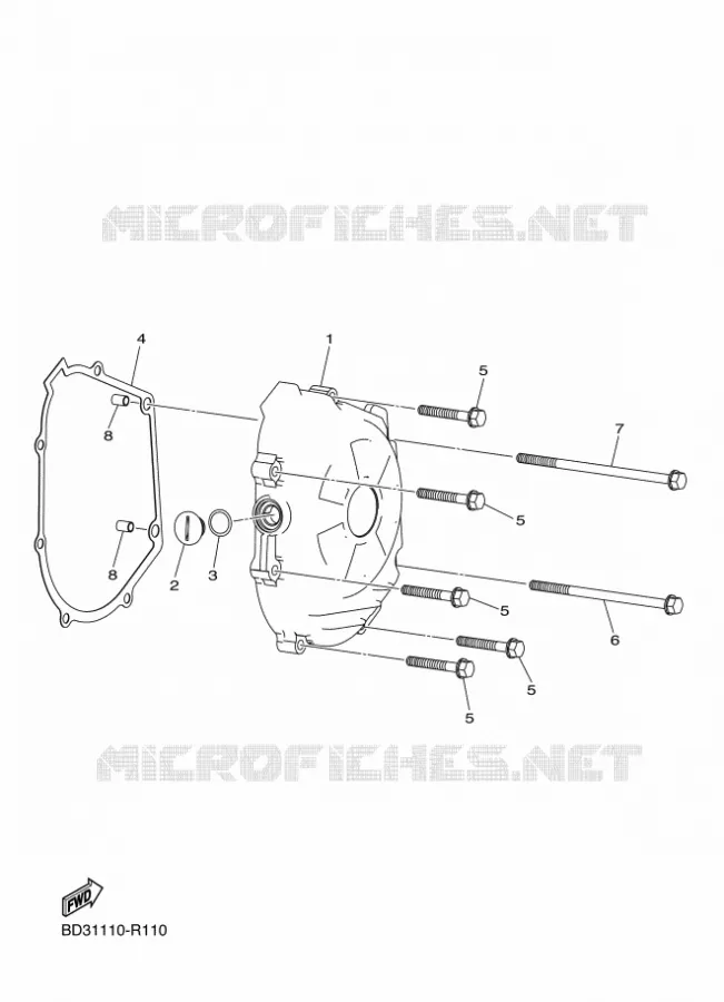 CARTER - MOTEUR 1 Yamaha QUAD 90 2021 RAPTOR  YF09RM / YFM90R