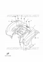 GARDE BOUE ARRIERE pour Yamaha KODIAK 700 EPS de 2021
