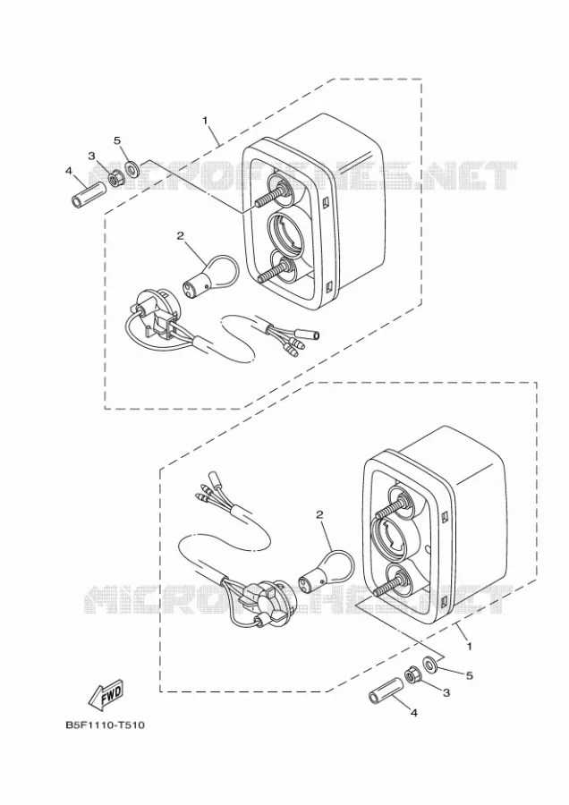 FEU ARRIERE Yamaha SIDE BY SIDE 700 2021 VIKING  YX70MPSM / YXM700ES