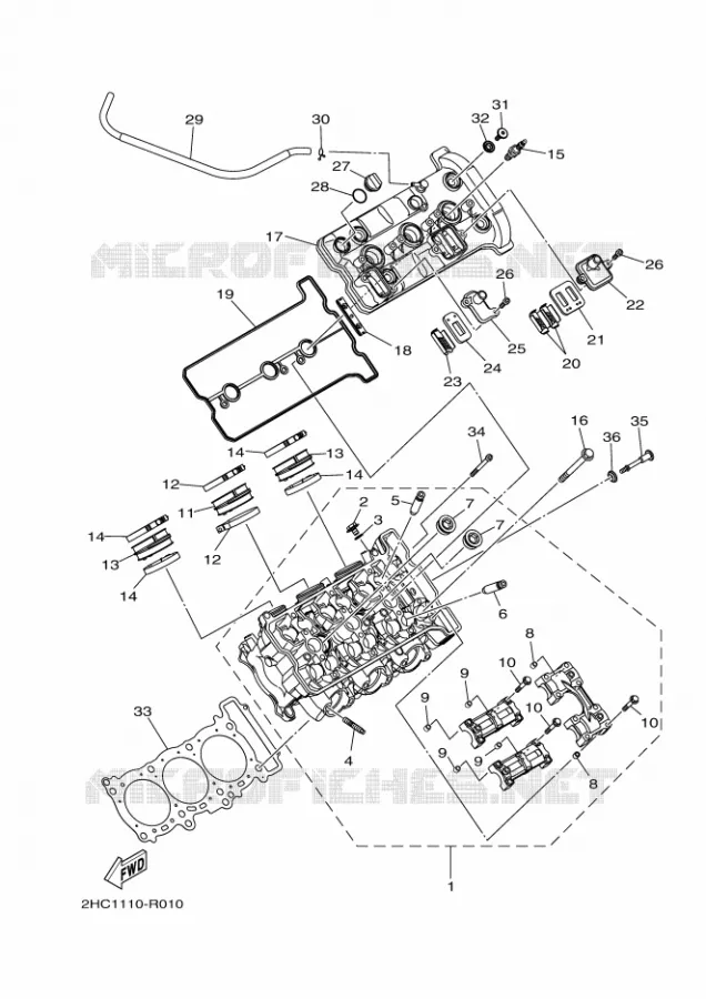 CYLINDRE Yamaha SIDE BY SIDE 1000 2020 YXZ  YX10ZXPSL / YXZ1000ETS