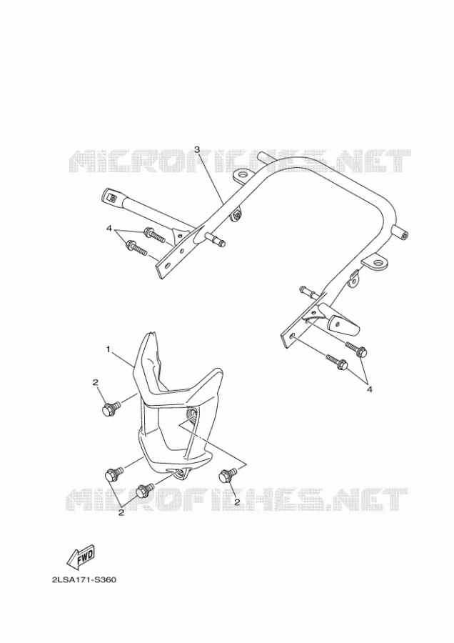 PARE CHOCS Yamaha QUAD 700 2020 RAPTOR  YF70RXL / YFM700R