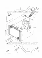 RADIATEUR / DURITES pour Yamaha GRIZZLY 700 EPS de 2020