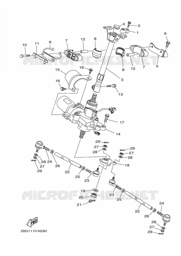 DIRECTION Yamaha QUAD 700 2020 GRIZZLY  YF70GPSL / YFM700FWAD