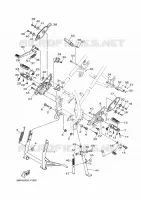 SUPPORT / REPOSE PIEDS pour Yamaha FZ 25 de 2025