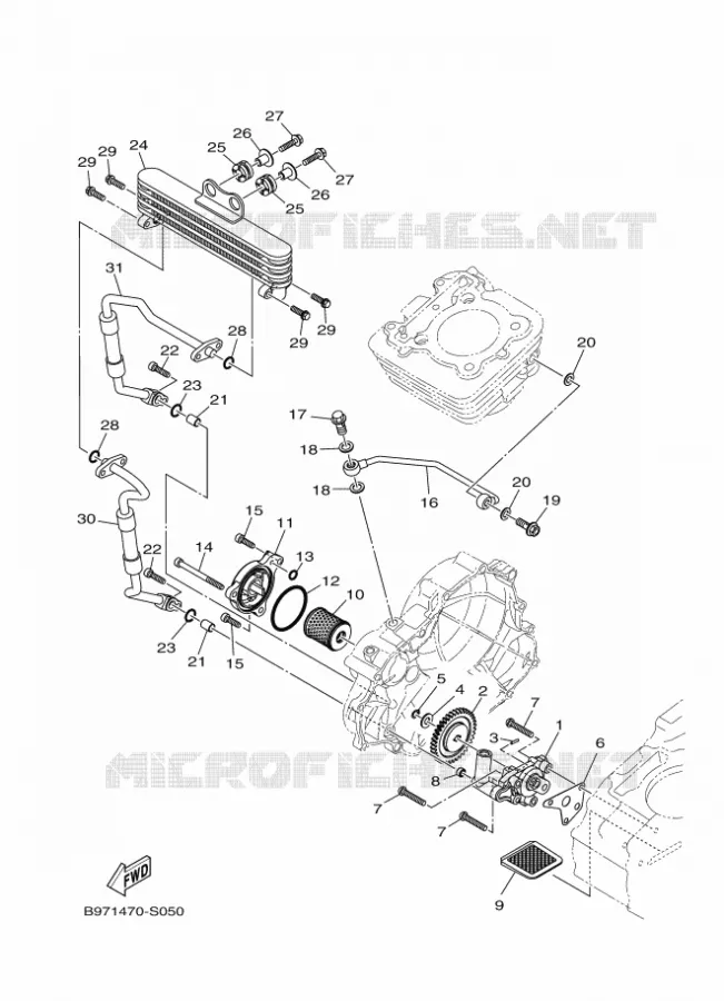 POMPE A HUILE Yamaha MOTO 250 2025 FZ  FZN250-A
