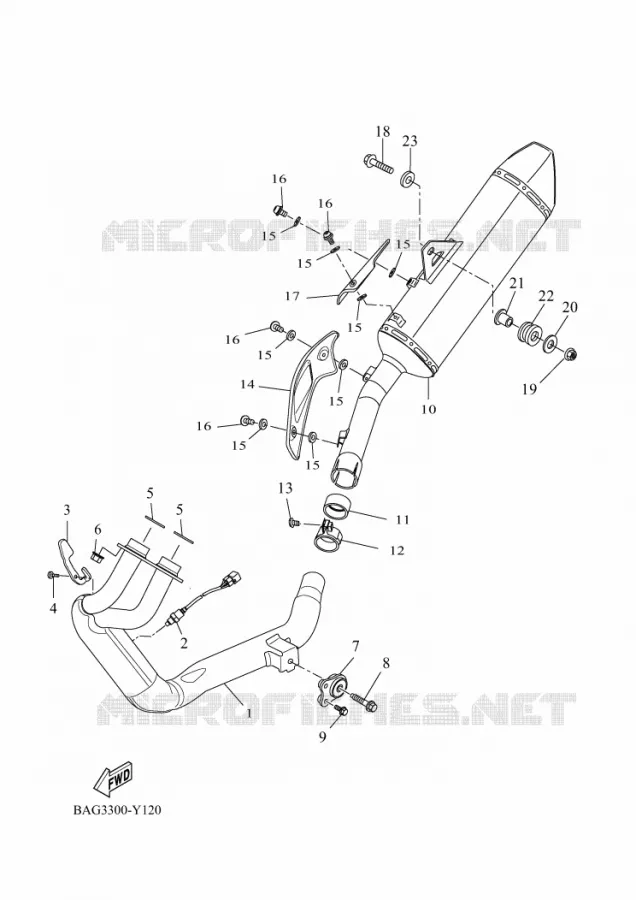 ECHAPPEMENT Yamaha MOTO 700 2025 TENERE  XTZ690D