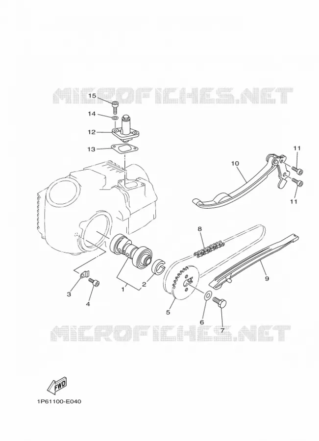 ARBRE A CAMES / CHAINE DE DISTRIBUTION Yamaha MOTO 50 2025 TTR  TT-R50E