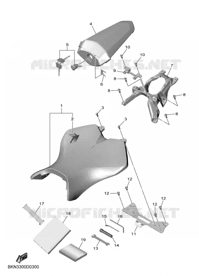 SELLE Yamaha MOTO 900 2025 R9  YZF890