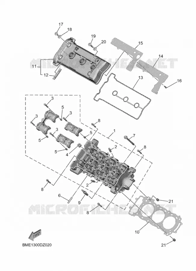 CULASSE Yamaha MOTO 900 2025 R9  YZF890