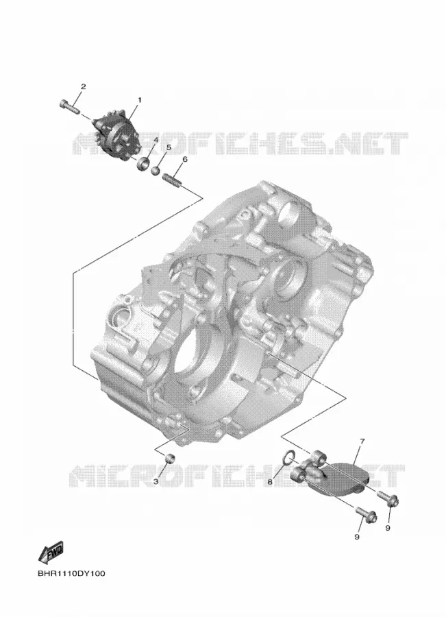 POMPE A HUILE Yamaha MOTO 450 2025 WRF  WR450F