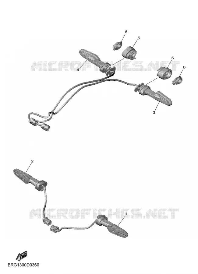 CLIGNOTANT Yamaha MOTO 300 2025 MT  MTN320-A