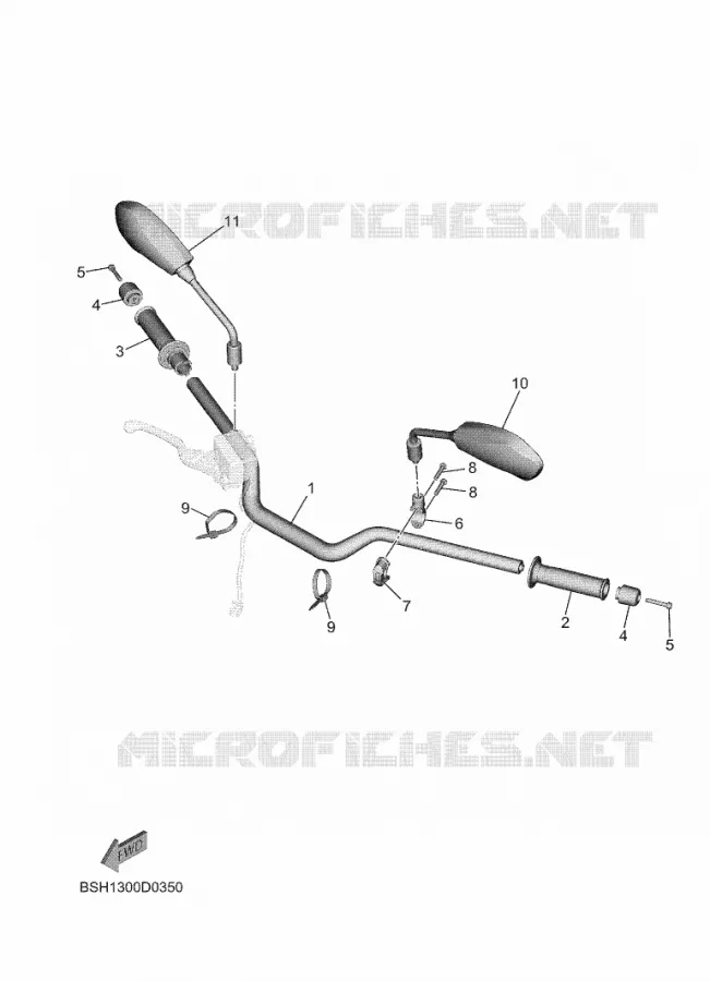 GUIDON ET CABLES Yamaha MOTO 700 2025 MT  MTN690-S