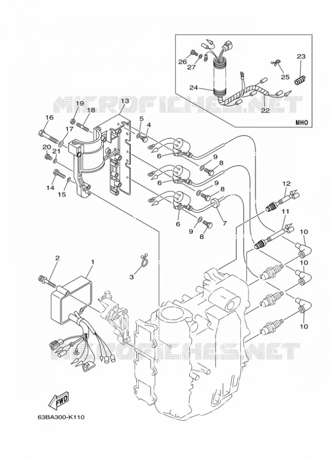 ELECTRIQUE 1 Yamaha OUTBOARD ENGINES 40hp (29.4kW) 2012 40  40VMHOS