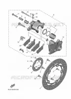 ETRIER DE FREIN AR pour Yamaha TRACER 9 GT+ Y-AMT de 2025