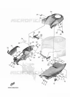 RESERVOIR A CARBURANT 3 pour Yamaha TRACER 9 GT+ Y-AMT de 2025
