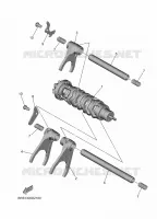 BARILLET DE SELECTION / FOURCHETTE pour Yamaha TRACER 9 GT+ Y-AMT de 2025