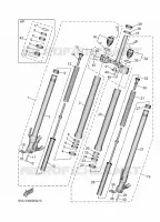 FOURCHE pour Yamaha TRACER 9 GT+ Y-AMT de 2025