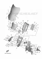 PARE BRISE pour Yamaha TRACER 9 GT+ Y-AMT de 2025