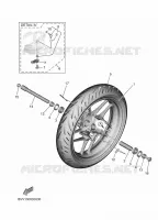 ROUE AVANT pour Yamaha TRACER 9 GT+ Y-AMT de 2025
