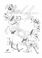 BEQUILLE / REPOSE PIEDS pour Yamaha TRACER 9 GT+ Y-AMT de 2025