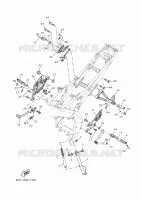 BEQUILLE / REPOSE PIEDS pour Yamaha R125 de 2025