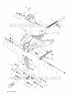 BRAS OSCILLANT / AMORTISSEUR pour Yamaha R125 de 2025