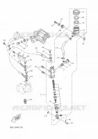 MAITRE CYLINDRE DE FREIN ARRIERE pour Yamaha R125 de 2025