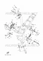 SUPPORT / REPOSE PIEDS pour Yamaha R125 de 2025