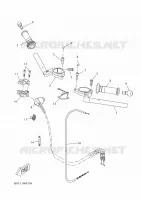 GUIDON ET CABLES pour Yamaha R125 de 2025
