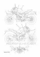 EMBLEME pour Yamaha MT-125 de 2025