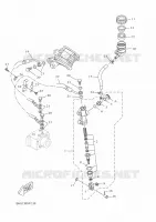 MAITRE CYLINDRE DE FREIN ARRIERE pour Yamaha MT-125 de 2025