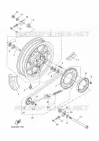 ROUE ARRIERE pour Yamaha XSR 125 de 2025