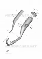 ECHAPPEMENT pour Yamaha XSR 125 de 2025