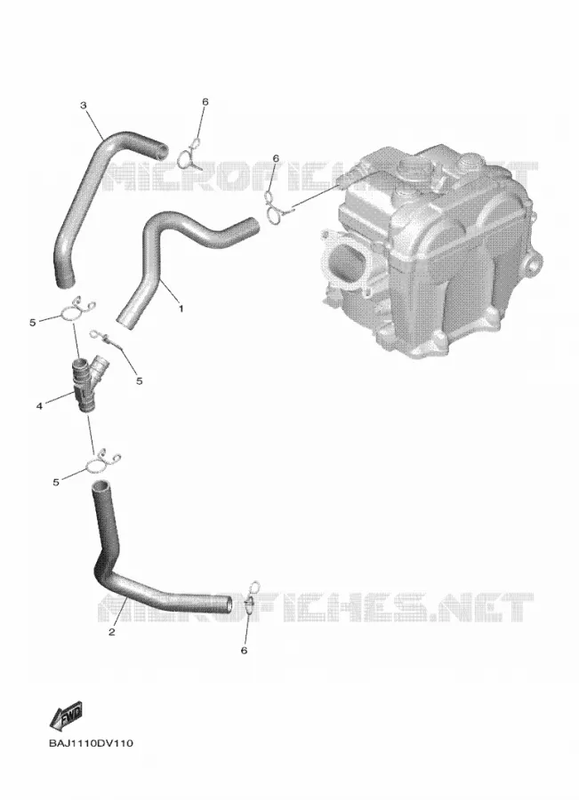 SYSTÈME D'ADMISSION D'AIR AIS Yamaha MOTO 250 2025 WRF  WR250F