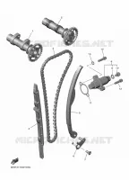 ARBRE A CAMES / CHAINE DE DISTRIBUTION pour Yamaha YZ 450 F de 2025