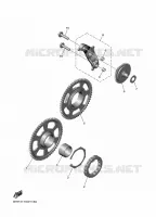 EMBRAYAGE DE DEMARREUR pour Yamaha YZ 450 F de 2025