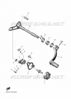 AXE DE SELECTEUR / PEDALE pour Yamaha YZ 450 F de 2025