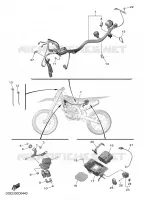 ELECTRIQUE 2 pour Yamaha YZ 450 F de 2025