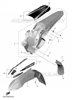 GARDE BOUE pour Yamaha YZ 450 F de 2025