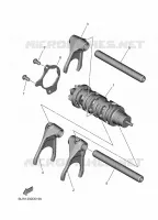 BARILLET DE SELECTION / FOURCHETTES pour Yamaha TENERE 700 A2 35KW de 2025