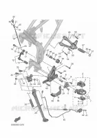 SUPPORT / REPOSE PIEDS pour Yamaha TENERE 700 A2 35KW de 2025