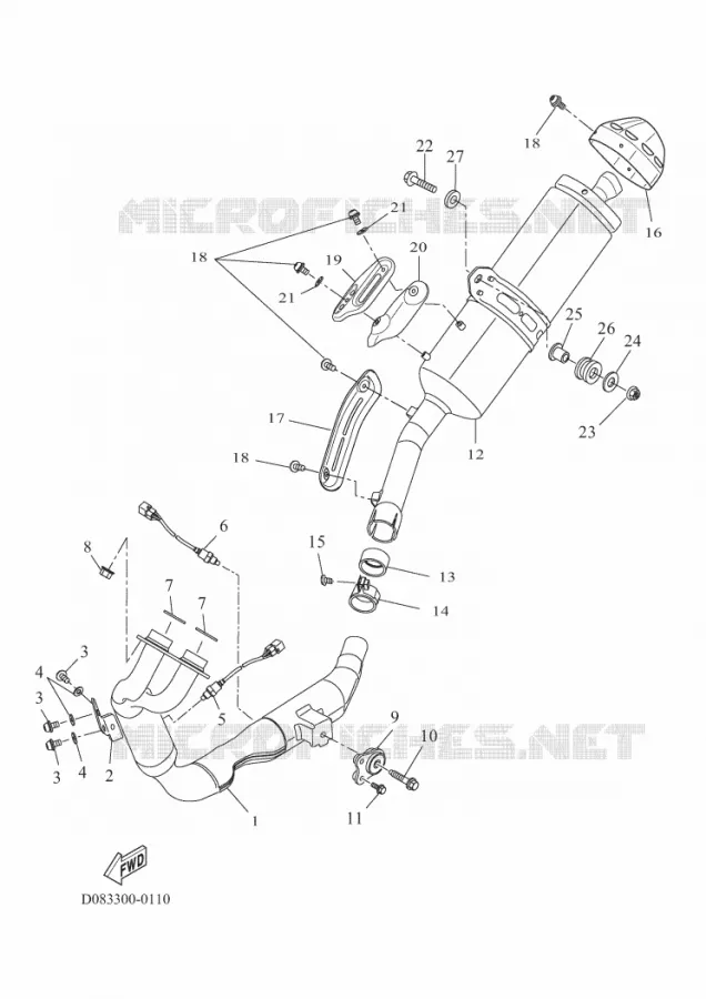 ECHAPPEMENT Yamaha MOTO 700 2025 TENERE  XTZ690-U