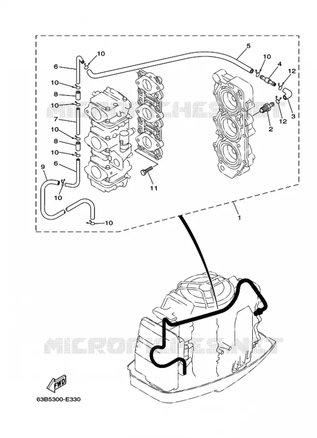 PIÈCES OPTIONNELLES Yamaha OUTBOARD ENGINES 40hp (29.4kW) 2011 40  40VEOS