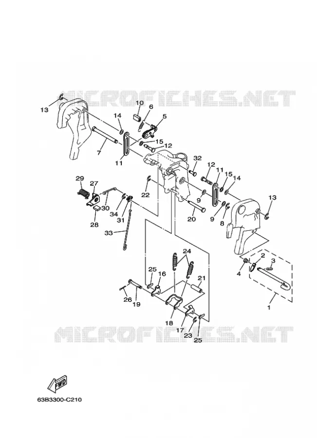 SUPPORT 3 Yamaha OUTBOARD ENGINES 40hp (29.4kW) 2005 40  40VEOS